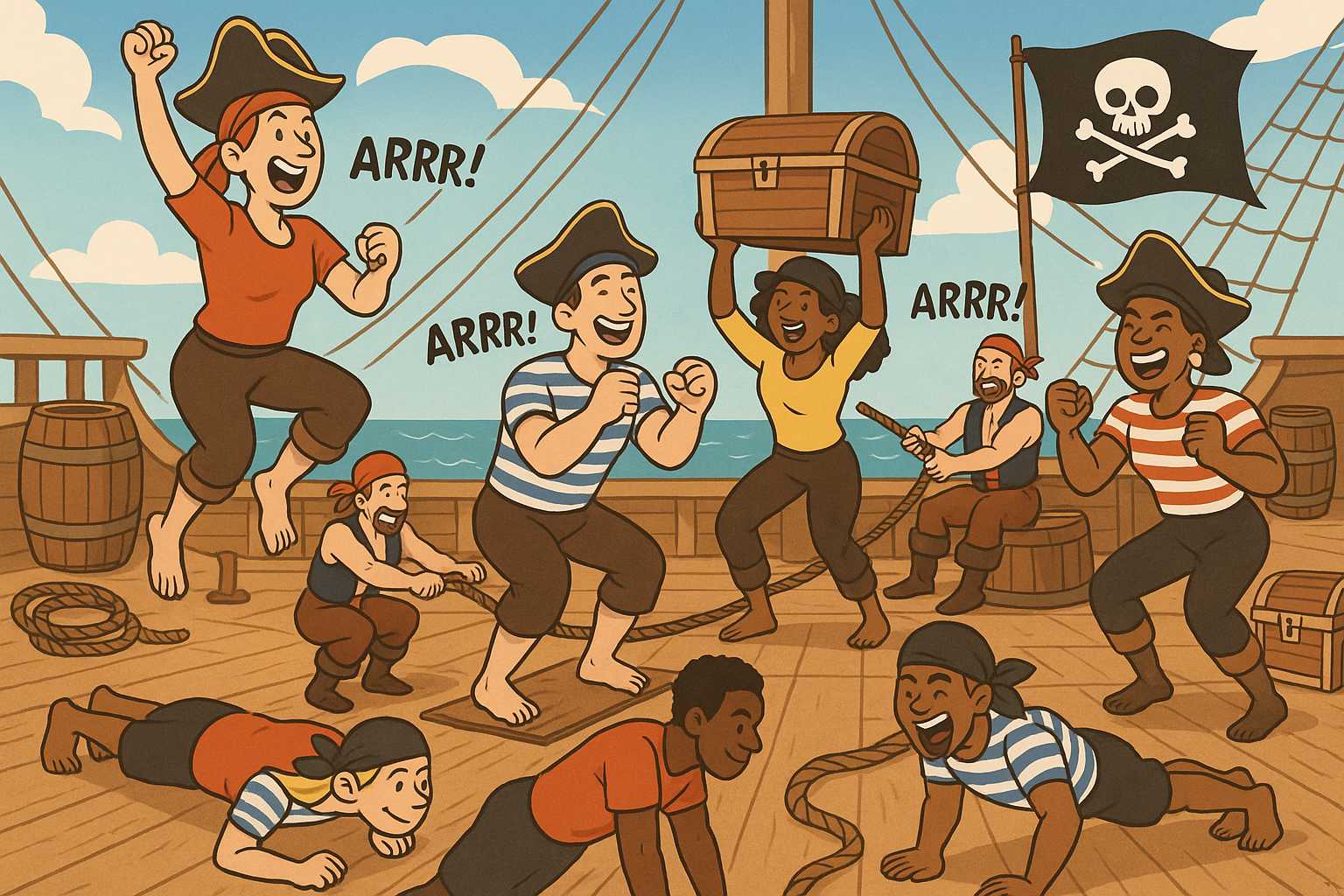 Swashbucklin’ Fitness: Pirate Workouts Fer Landlubbers and Buccaneers Alike