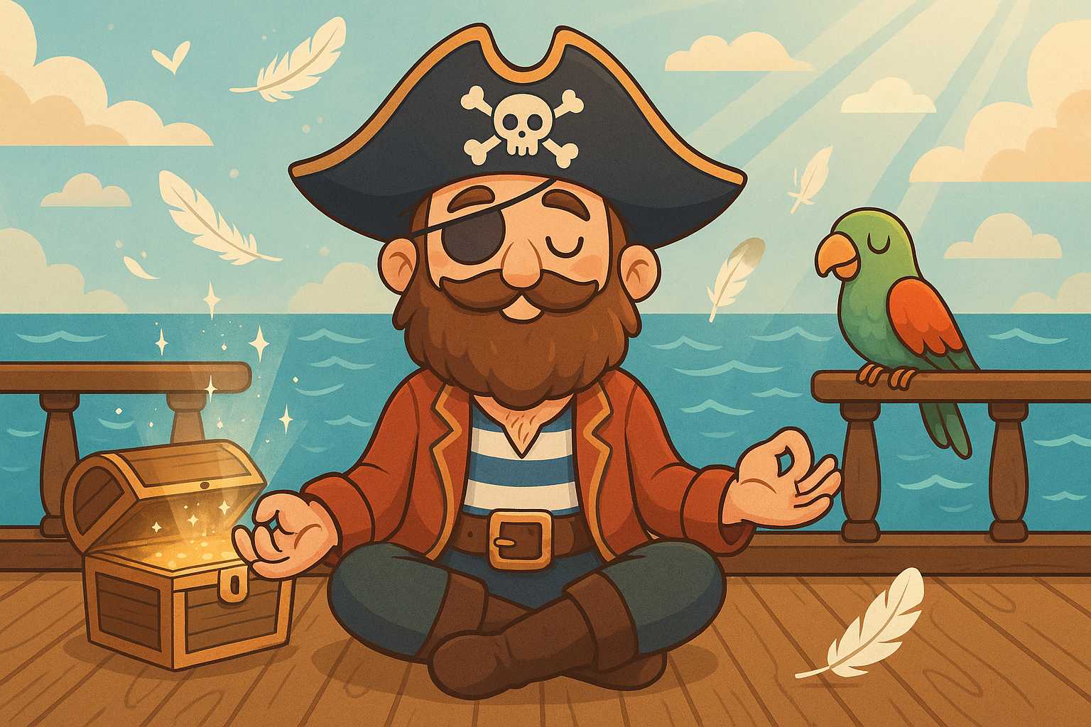 Sailin’ the Seas o’ Relaxation: Pirate Pete’s Guide to Mindfulness on the High Tide