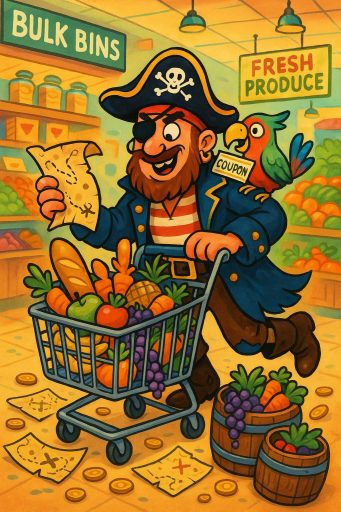 Plunderin’ the Pantry: A Pirate’s Guide to Savvy Grocery Shoppin’