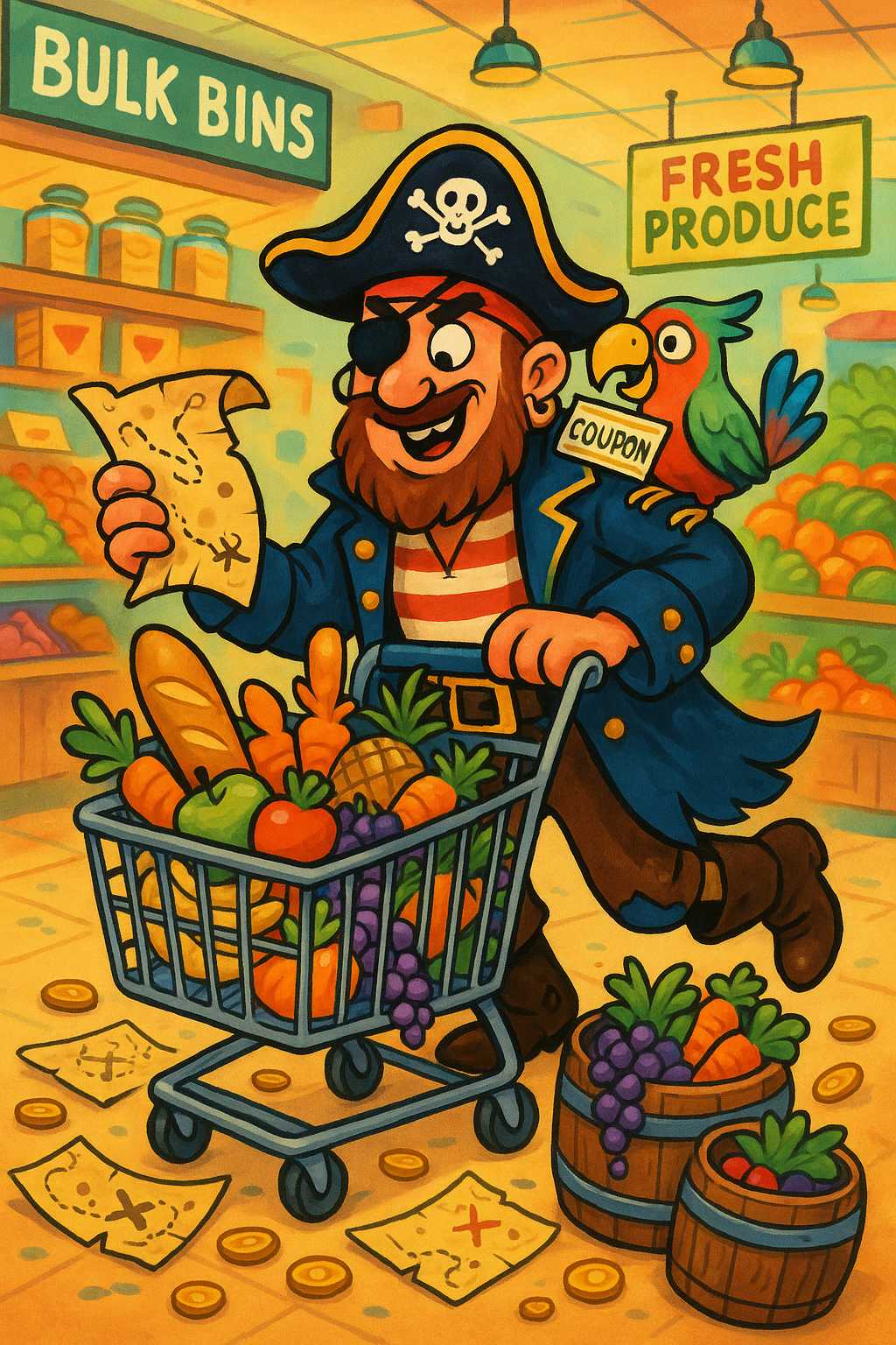Plunderin’ the Pantry: A Pirate’s Guide to Savvy Grocery Shoppin’